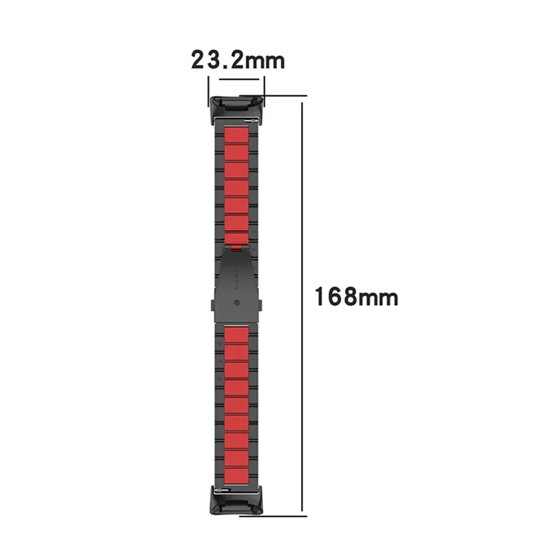 3 Perlen Metall Armband Ersatz Smart Watch Band für Fitbit Charge 5 - Silber