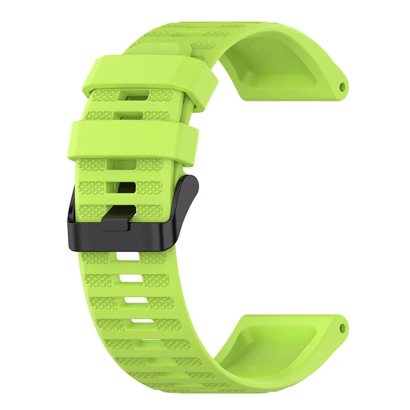 22mm Solid Color Silicone Watch Strap Wrist Band for Garmin Forerunner 570 47mm / Fenix 3 5 6 7 / Descent G1 / Forerunner 935 / 945 / 955 - Green