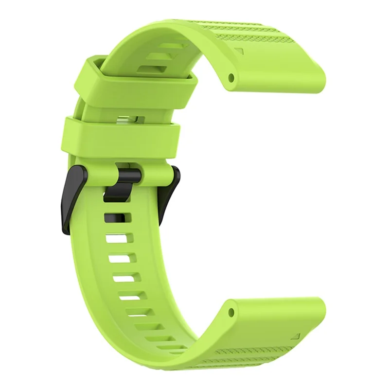 22mm Solid Color Silicone Watch Strap Wrist Band for Garmin Forerunner 570 47mm / Fenix 3 5 6 7 / Descent G1 / Forerunner 935 / 945 / 955 - Green