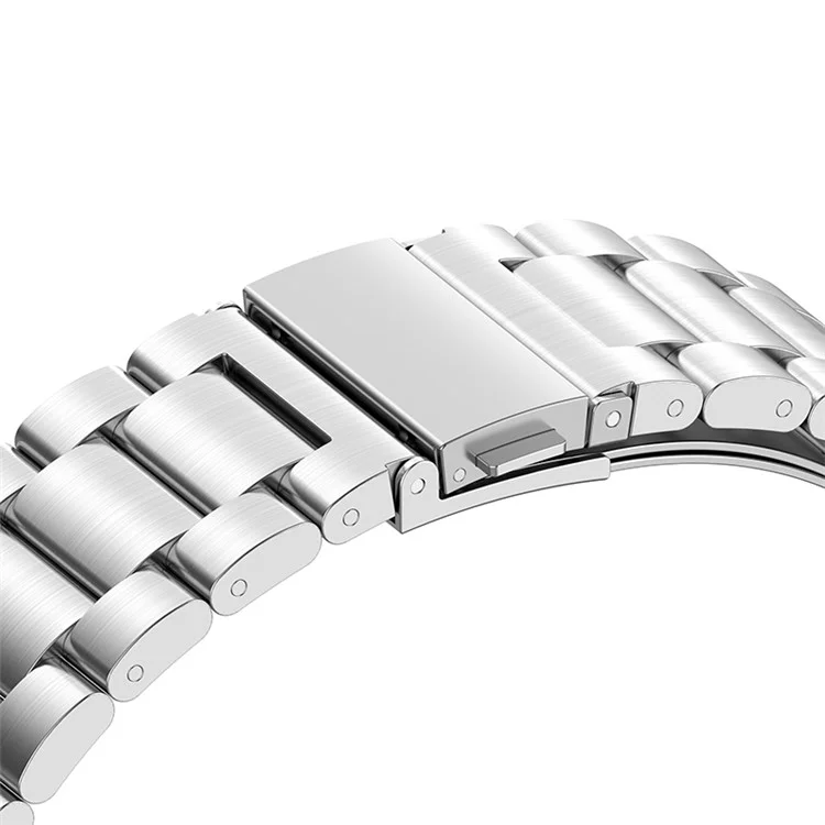 Pour Garmin Fenix 8 / E 47mm / 7 / 6 / 5 / 5 Plus / Forerunner935 / Forerunner 945 / Approach S60 22mm 304 Acier Inoxydable 3-Perle Bracelet de Montre de Rechange - Argent