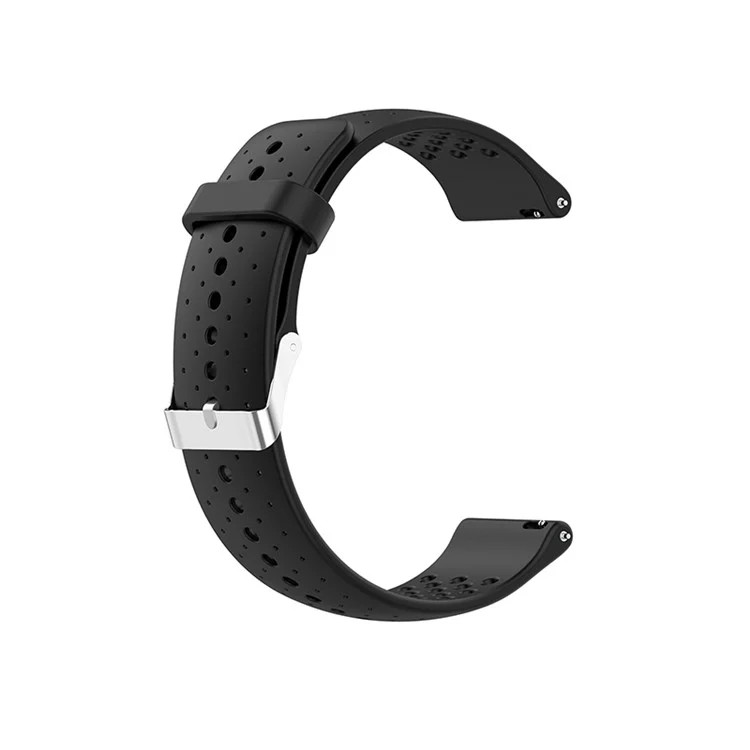 Per Huawei Watch GT Runner/GT3 46mm/GT 2 46mm Strap in Silicone Cinghia da Polso a Rilascio Quick Release Con Buchi Traspiranti Per Sports Watch - Nero