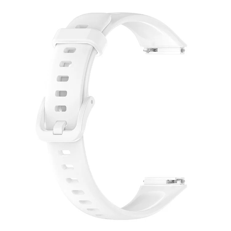 Pour Huawei Band 7 Anti-scratch Soft Silicone Watch Band Remplacement Bracelet - Blanc