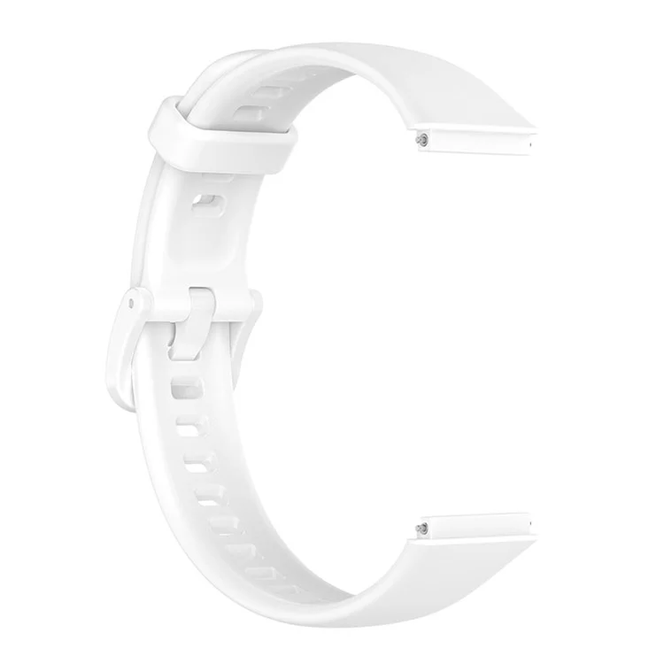Pour Huawei Band 7 Anti-scratch Soft Silicone Watch Band Remplacement Bracelet - Blanc