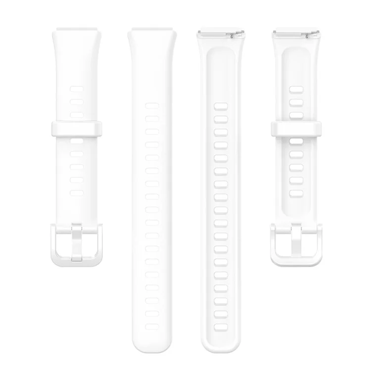 Pour Huawei Band 7 Anti-scratch Soft Silicone Watch Band Remplacement Bracelet - Blanc