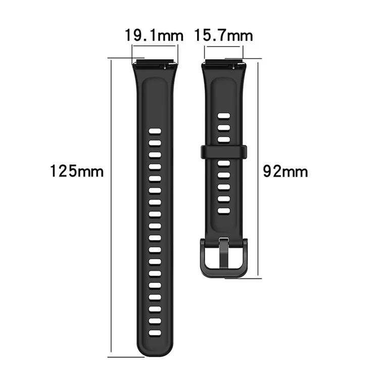 Pour Huawei Band 7 Anti-scratch Soft Silicone Watch Band Remplacement Bracelet - Blanc