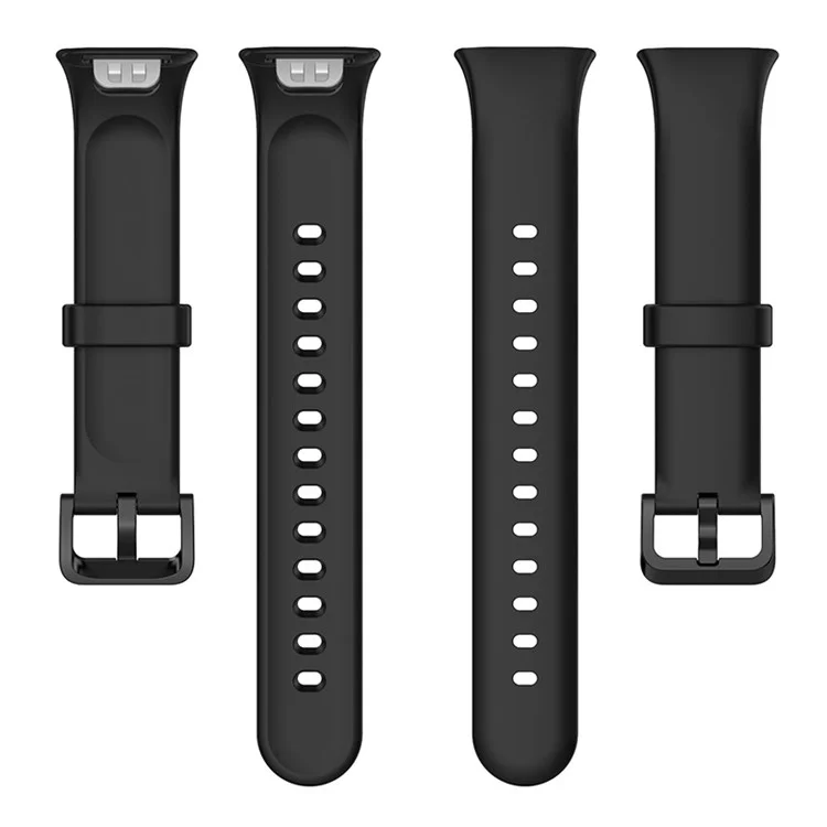 For Xiaomi Mi Band 7 Pro TPE Watch Band Quick Release Wrist Strap for Sports Watch Replacement Accessories - Black