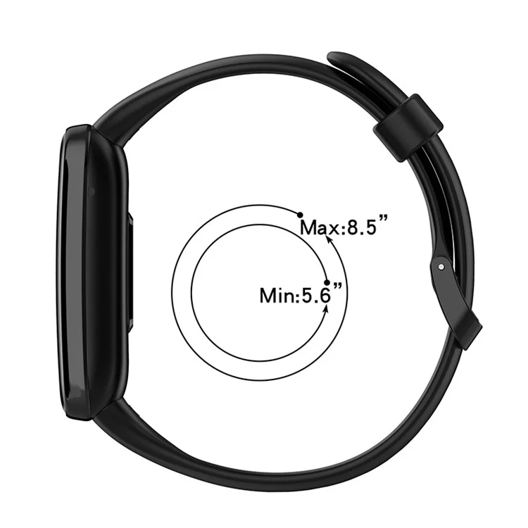 For Xiaomi Mi Band 7 Pro TPE Watch Band Quick Release Wrist Strap for Sports Watch Replacement Accessories - Black