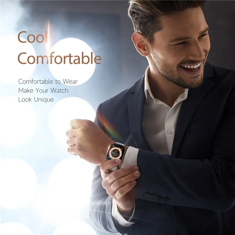 Чехол для часов DUX DUCIS Hamo Series для Apple Watch Ultra 2 49 мм / Ultra 49 мм, электрохромированный ударопрочный жесткий защитный чехол из ПК - черный
