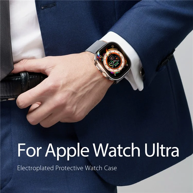 Чехол для часов DUX DUCIS Hamo Series для Apple Watch Ultra 2 49 мм / Ultra 49 мм, электрохромированный ударопрочный жесткий защитный чехол из ПК - черный