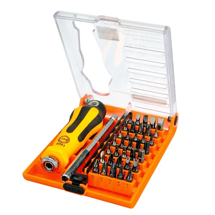 JAKEMY JM-6091 37 in 1 Interchangeable Screwdriver Hardware Tool Set for Household Appliances