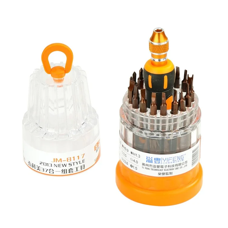 JAKEMY JM-8117 37-in-1 Professional Repair Tool Screwdrivers Set for Mobile Phone Laptop Home Appliances