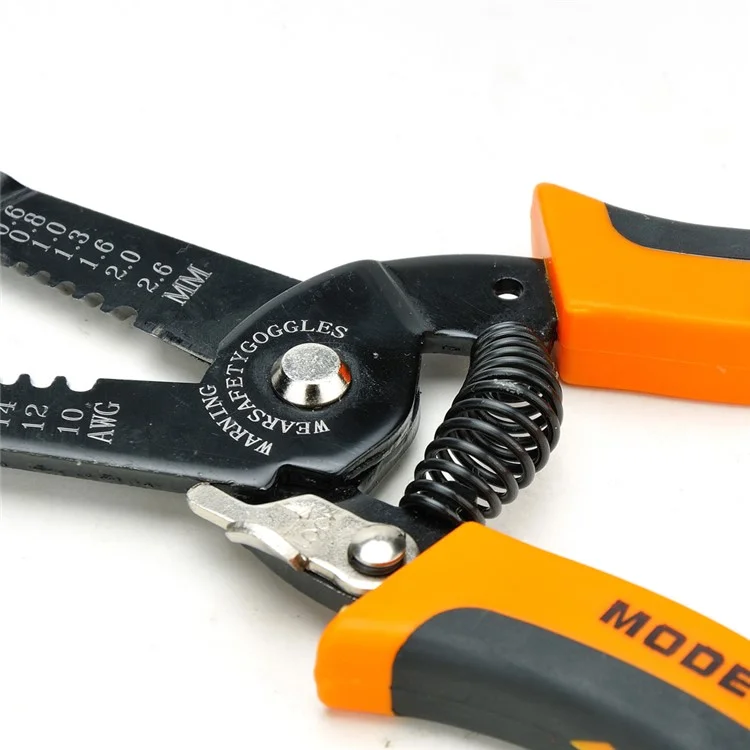 JAKEMY JM-CT4-12 6.0 inch Wire Cable Cutter Stripper Pliers AWG Metric Scale