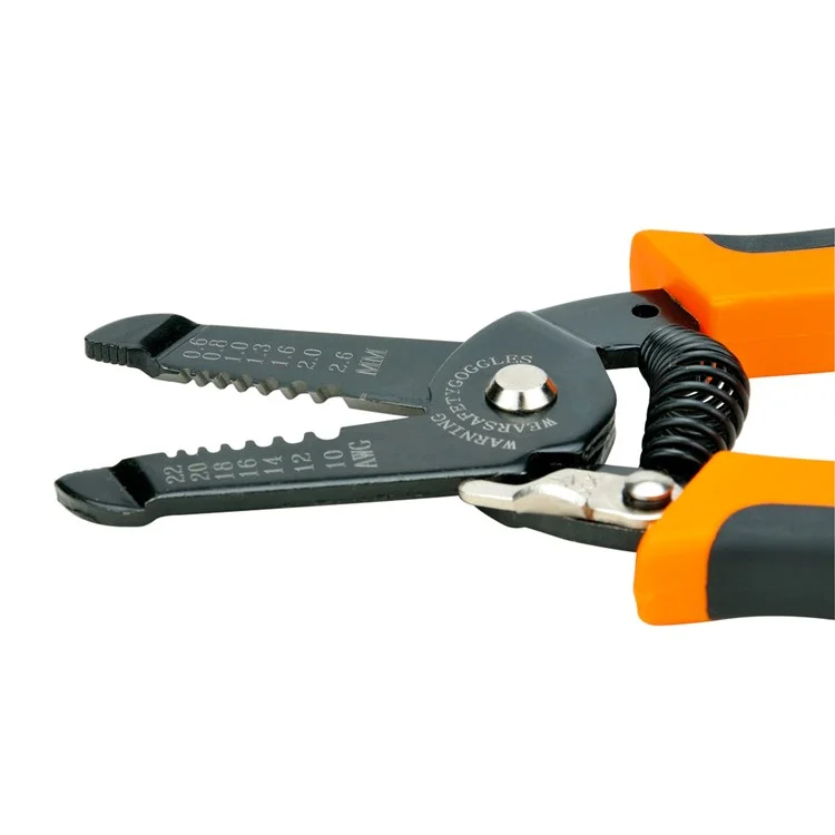 JAKEMY JM-CT4-12 6.0 inch Wire Cable Cutter Stripper Pliers AWG Metric Scale