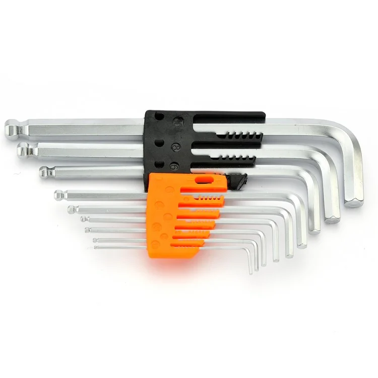 JAKEMY HK2 9Pcs HEX Key Tool Set 1.5-10mm German DIN Standard