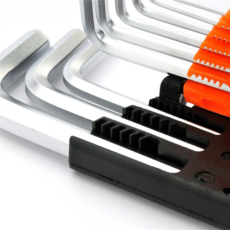 JAKEMY HK2 9Pcs HEX Key Tool Set 1.5-10mm German DIN Standard