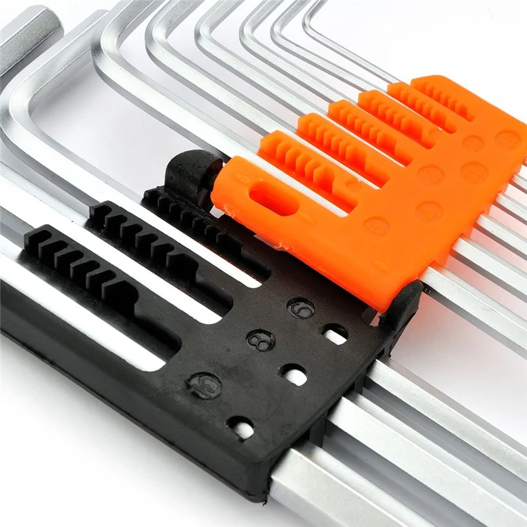 JAKEMY HK2 9Pcs HEX Key Tool Set 1.5-10mm German DIN Standard
