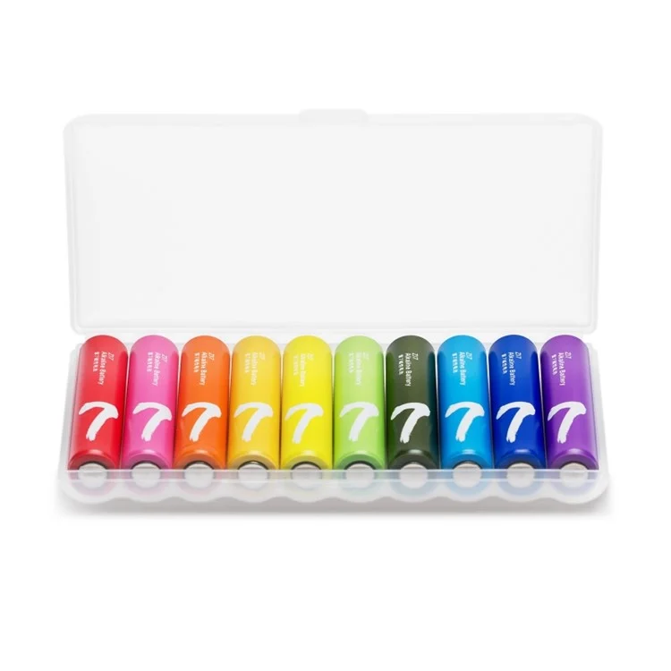 XIAOMI ZI7 AAA Alkaline Battery Rainbow Colors (10Pcs/Set)
