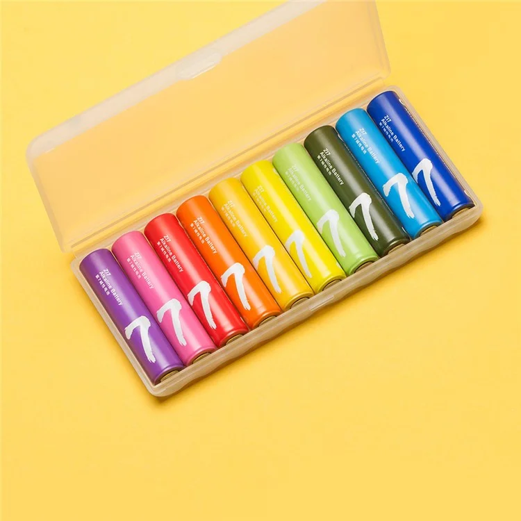 XIAOMI ZI7 AAA Alkaline Battery Rainbow Colors (10Pcs/Set)