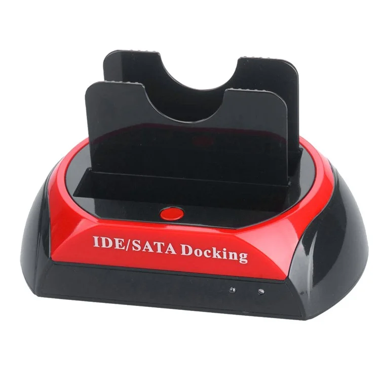 Dual 2.5"/3.5" inch IDE SATA HDD Hard Drive Disk Clone Holder Dock Docking Station (ZC826701) - US Plug