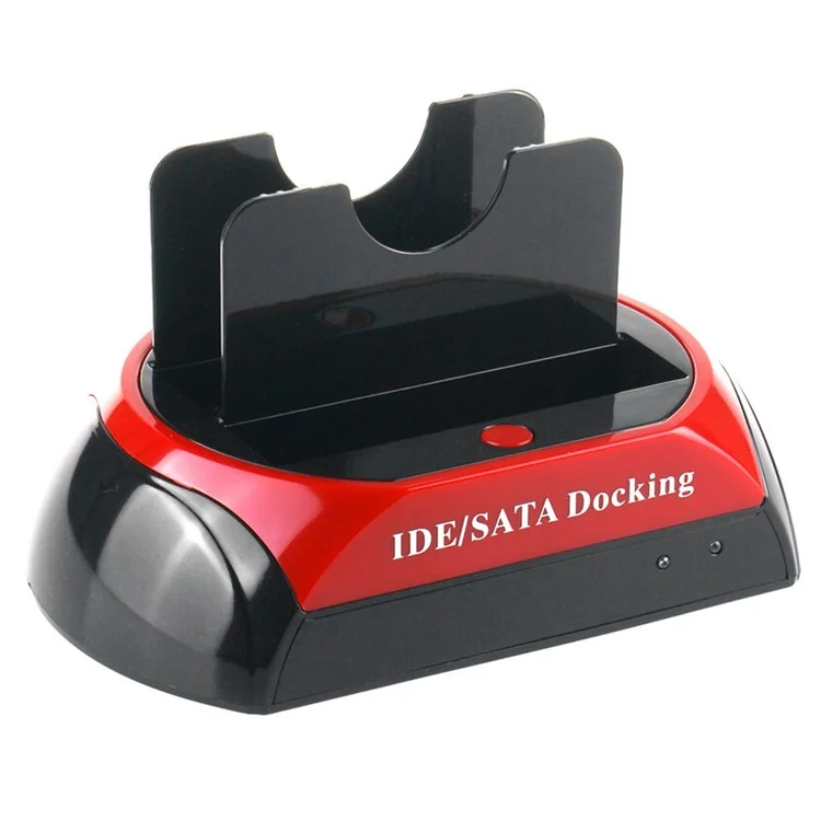 Dual 2.5"/3.5" inch IDE SATA HDD Hard Drive Disk Clone Holder Dock Docking Station (ZC826701) - US Plug