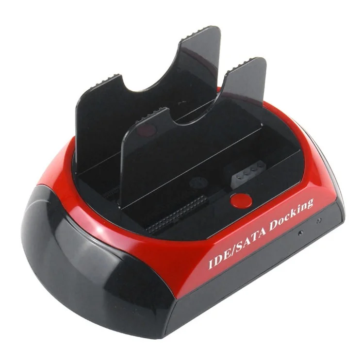 Dual 2.5"/3.5" inch IDE SATA HDD Hard Drive Disk Clone Holder Dock Docking Station (ZC826701) - US Plug
