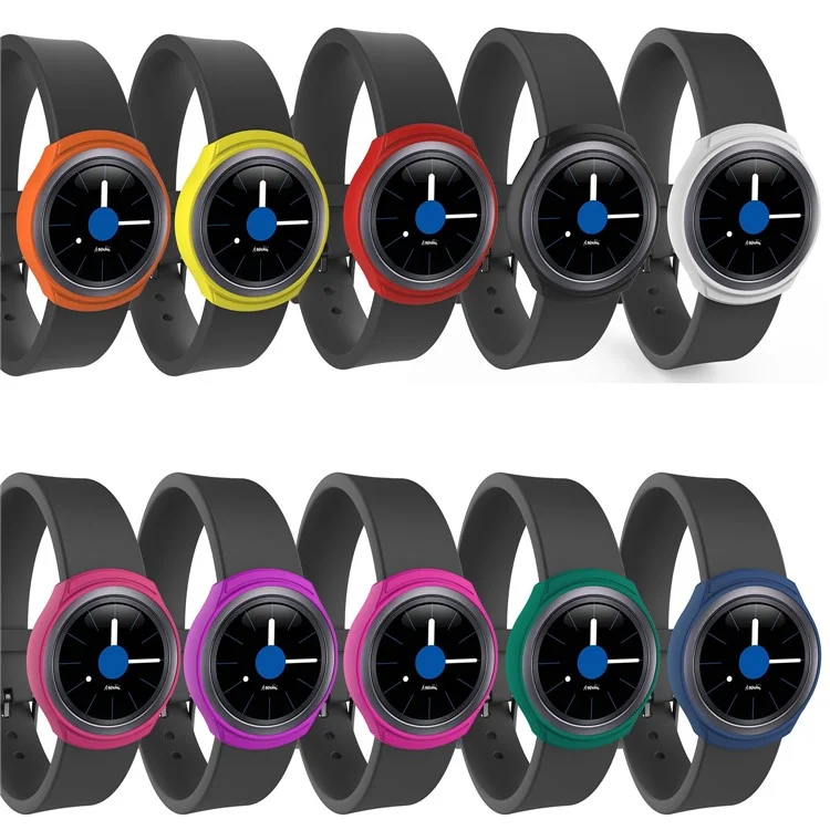 Soft Silicone Protective Case Cover for Samsung Galaxy Gear S2 / R720 / R730 - Black