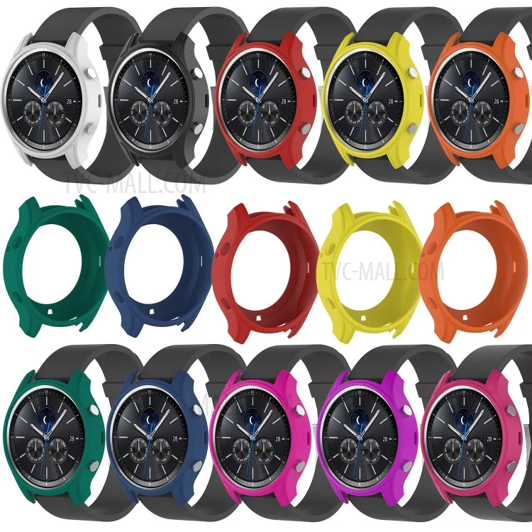 Soft Silicone Protective Case Cover for Samsung Galaxy Gear S3 Classic - Black