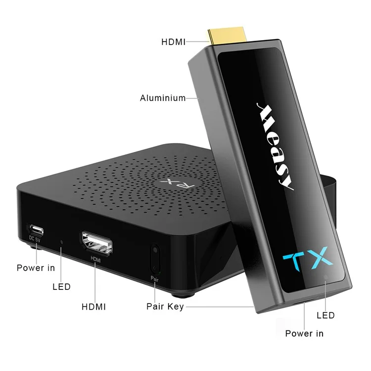 MEASY W2H Mini2 1080P 30M Wireless HDMI Transmission Kit - US Plug
