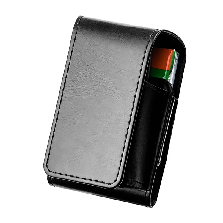 DUX DUCIS Leather Holster Cover Carrying Case for GLO E-cigarette Electronic Cigarette - Black