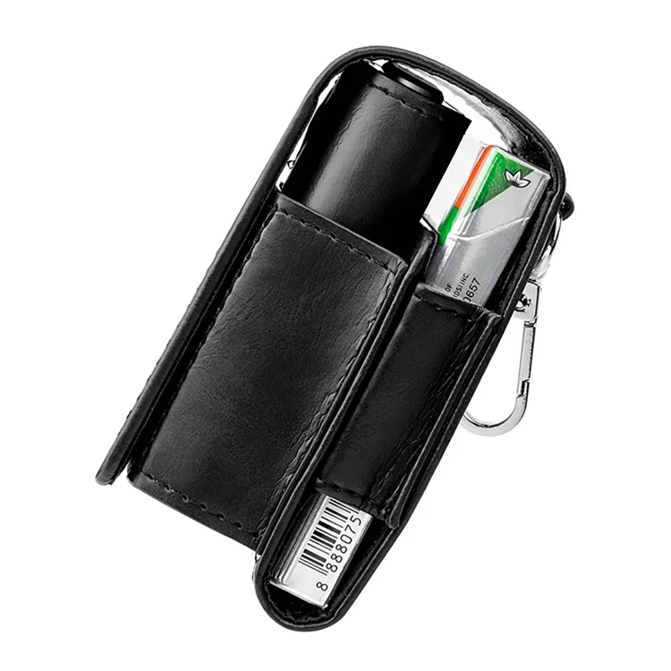 DUX DUCIS Leather Holster Cover Carrying Case for GLO E-cigarette Electronic Cigarette - Black