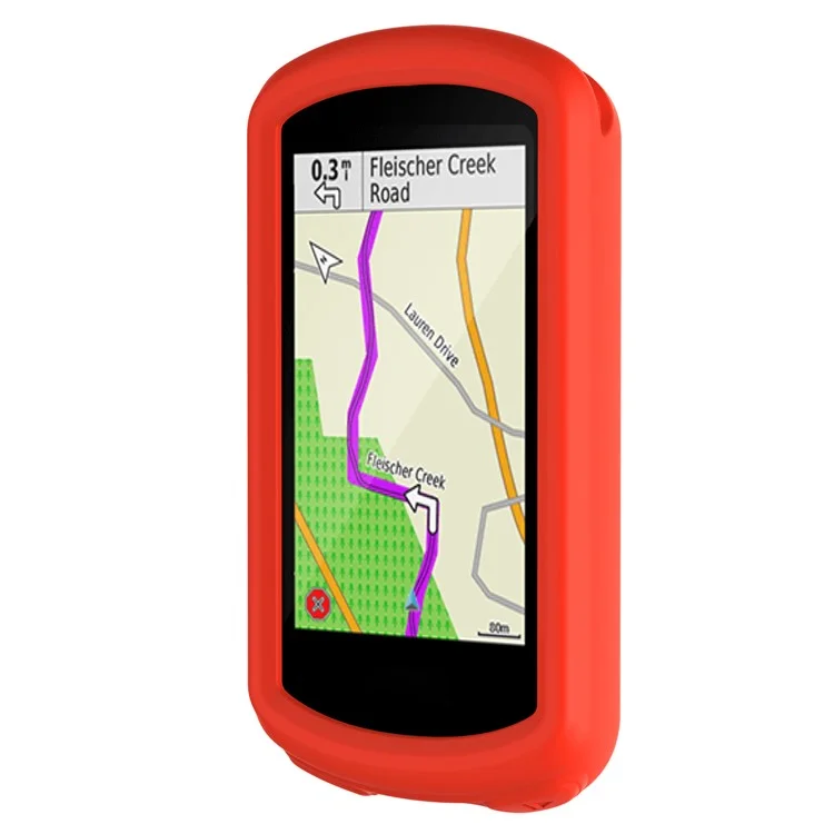 Tampa de Protetora de Silicone à Prova D'água Flexível Para Garmin Edge 1030/Edge 1030 Plus - Laranja