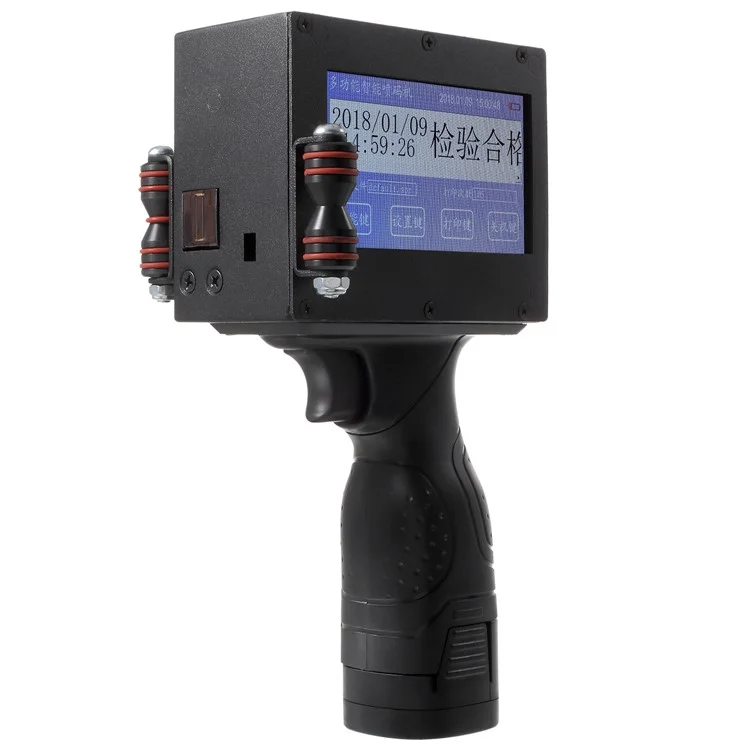 Touch Screen Handheld Inkjet Spray Printer with 42ml Ink Cartridge - US Plug