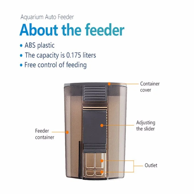 AF31 Digital Automatic Fish Feeder Aquarium Food Dispenser Timer for Fish Tank