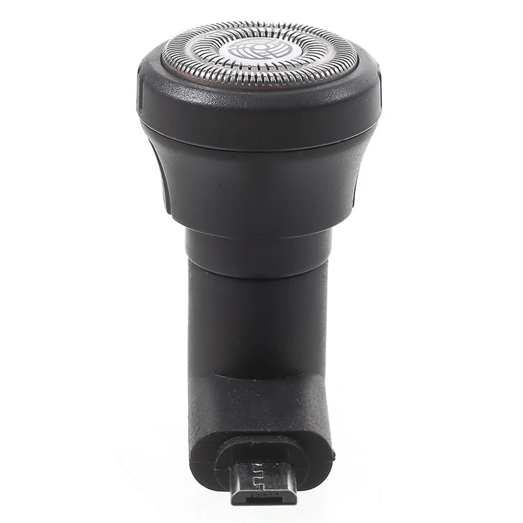 Mini Smart Phones Detachable Portable Micro USB Electric Men Razor - Black
