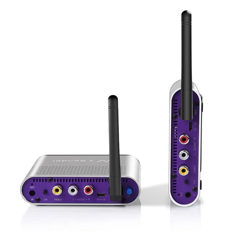 AV220 2.4G Wireless Audio Video SD TV AV Sender Transmitter & Receiver - US Plug