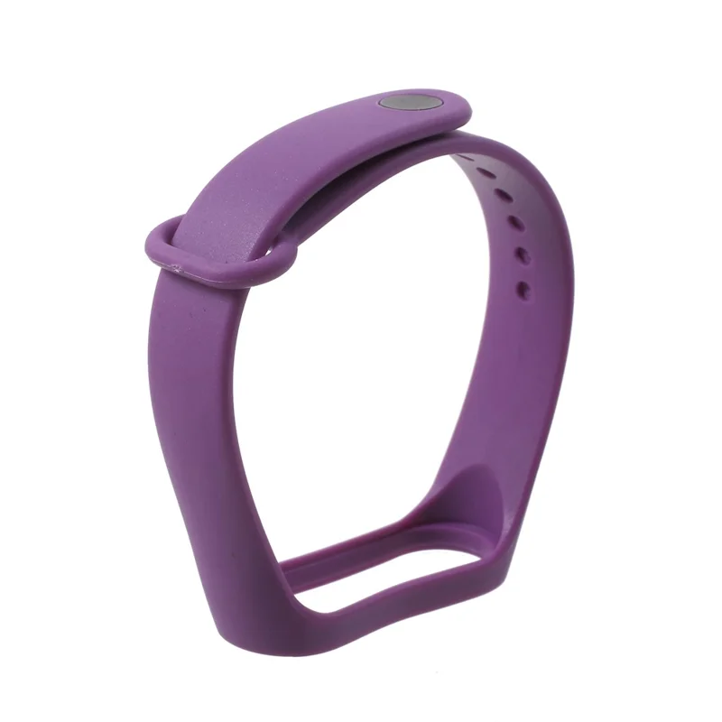 Soft TPU Wrist Sport Bracelet Replacement for Xiaomi Mi Smart Band 4 / Mi Band 3 - Purple