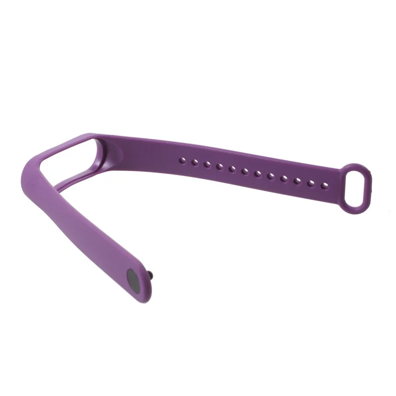 Soft TPU Wrist Sport Bracelet Replacement for Xiaomi Mi Smart Band 4 / Mi Band 3 - Purple