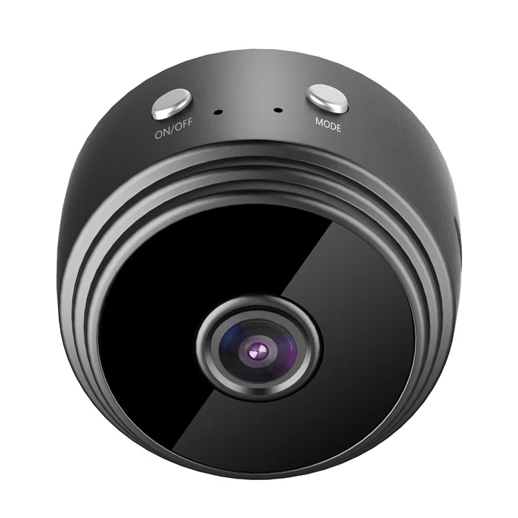 Wireless HD 1080P Indoor Home Small Spy Camera with Motion Detection/Night Vision - Black