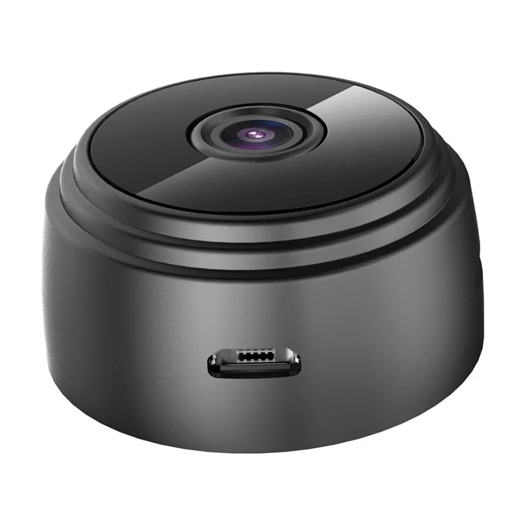 Wireless HD 1080P Indoor Home Small Spy Camera with Motion Detection/Night Vision - Black