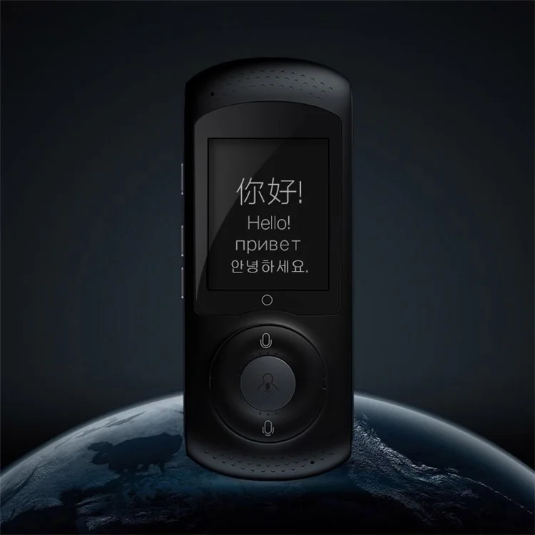 MD-T6 Smart Language Translator 4G WiFi Global Online 45 Languages Instant Voice Synchronization Translation - Black
