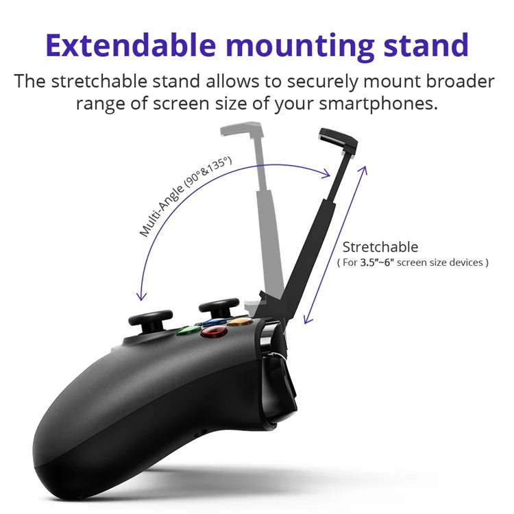 TRONSMART Mars G02 Bluetooth & 2.4GHz Wireless Game Controller Handle Gamepad Joystick