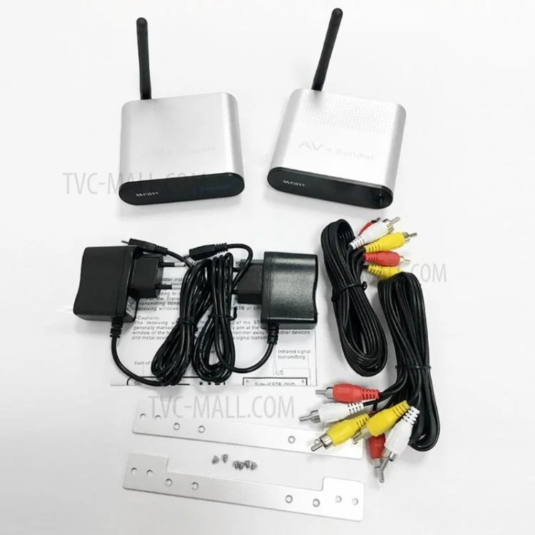 RCA220 2.4GHz Wireless Audio Video Transmitter Receiver A/V Sender 4 Channels - US Plug