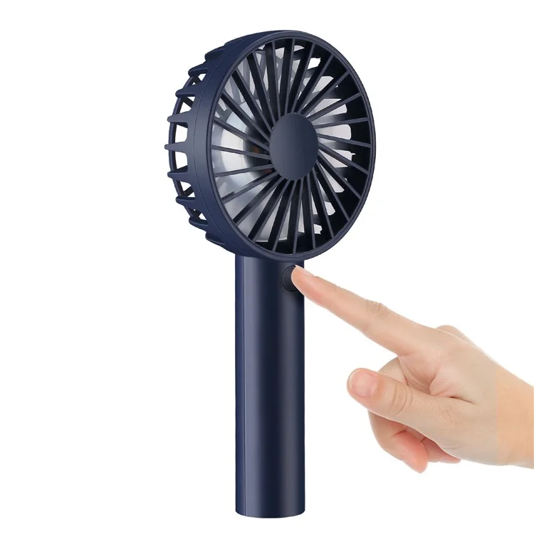 DUX DUCIS J3 Portable Handheld Fan 2000mAh Battery 3 Wind Speeds Summer Cooling Fan - Dark Blue