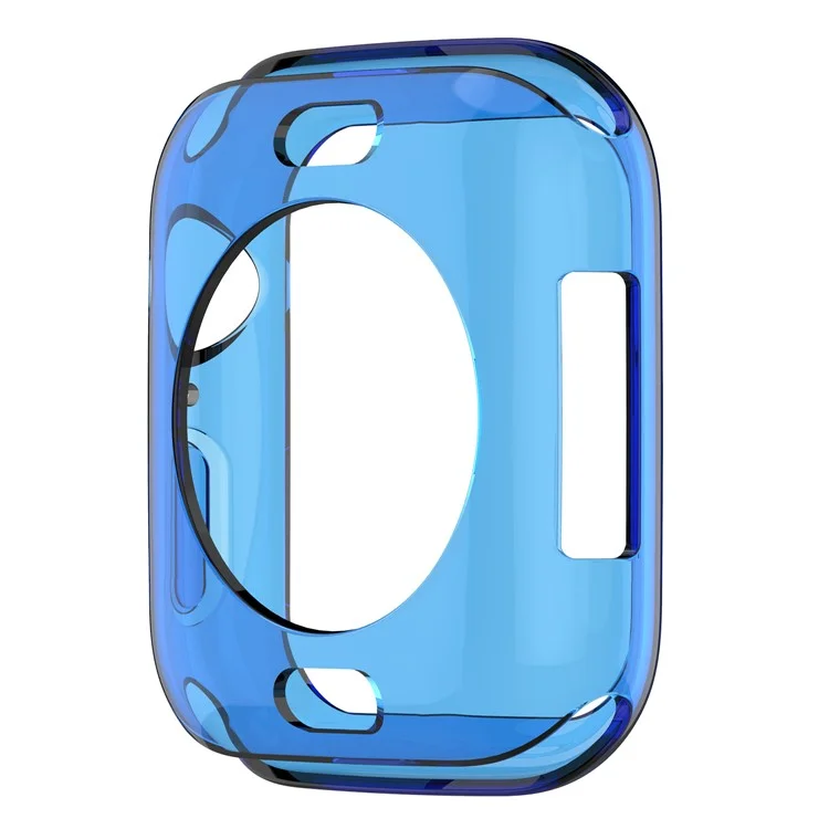 Flexible Soft Silicone Anti-aging Watch Protective Shell for Apple Watch Series 4 / 5 / 6 / SE / SE (2022) 40mm - Blue