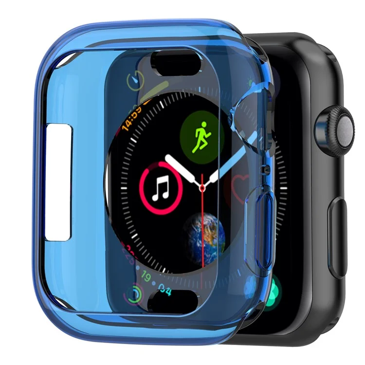 Silicone Souple Soft Silicone Anti-vieillissement Shell De Protection Pour Apple Watch Series 4 40mm - Bleu