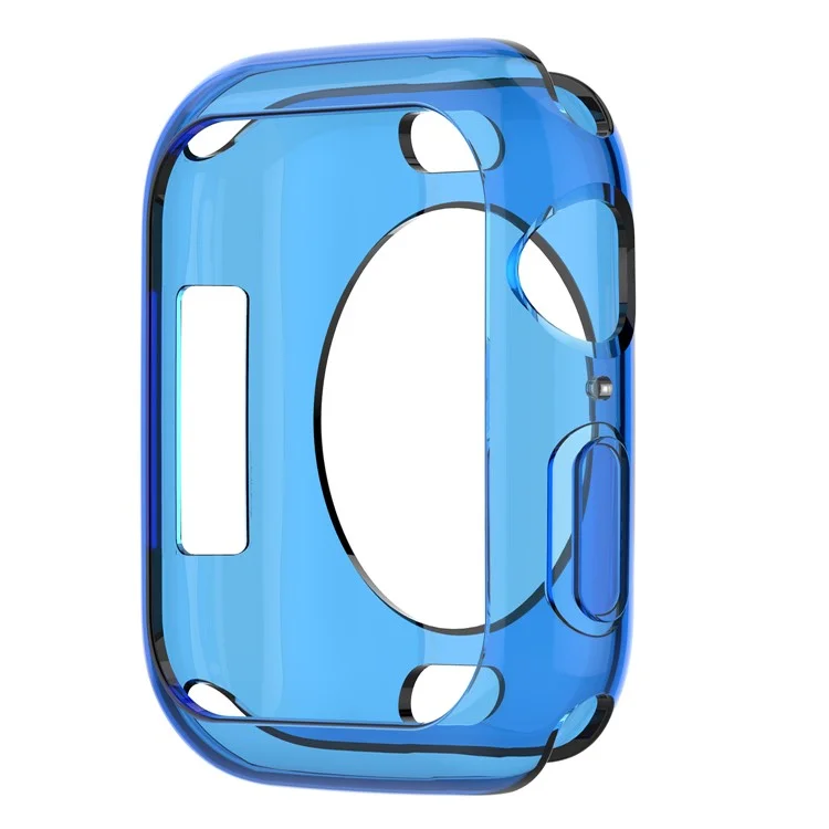 Flexible Soft Silicone Anti-aging Watch Protective Shell for Apple Watch Series 4 / 5 / 6 / SE / SE (2022) 40mm - Blue