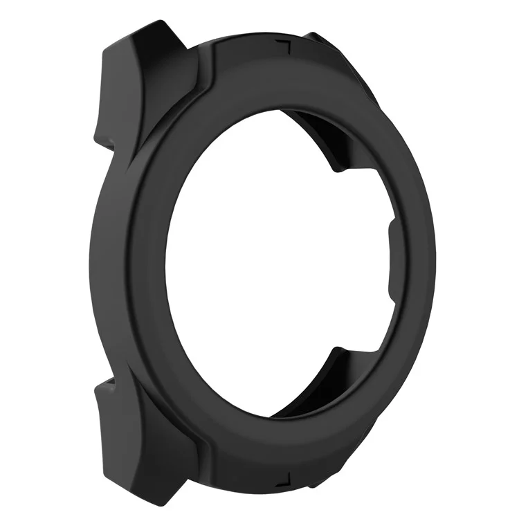 Custodia a cornice in silicone morbido per Ticwatch Pro Watch - Nero
