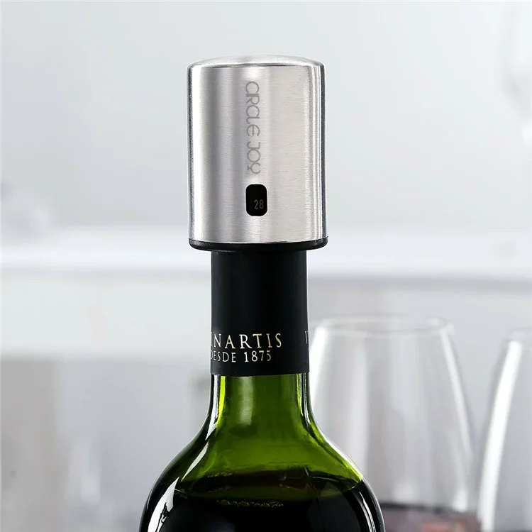 XIAOMI Youpin Circle Joy CJ-JS01 Edelstahl-Vakuum-Gedächtnis-Rotwein-Stopfer