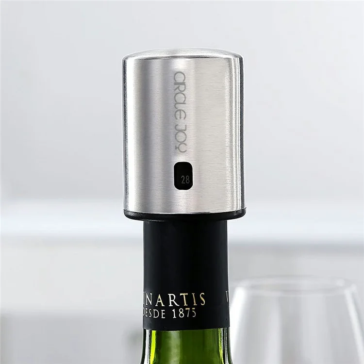 XIAOMI Youpin Circle Joy CJ-JS01 Edelstahl-Vakuum-Gedächtnis-Rotwein-Stopfer