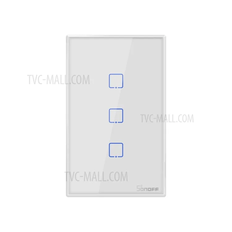 SONOFF T2US3C-TX US Plug 3 Gang Wireless WiFi Smart Touch Light Switch